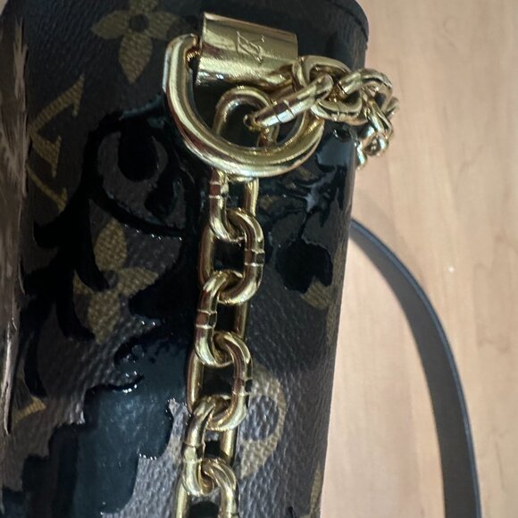 Louis Vuitton Twist MM Shoulder Bag Leather Monogram Blossom - Picture 7 of 13